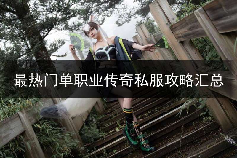 最热门单职业传奇私服攻略汇总